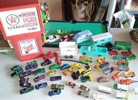 Hot Wheels, red line, Matchbox, Lesney, Tonka, Tootsie Toy, Texaco gas pump