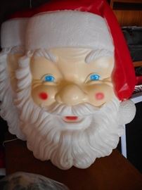LARGE Santa Blow Mold Faces (2)