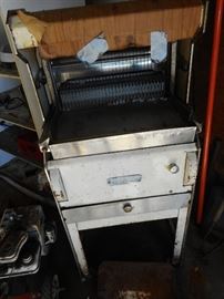 Vintage Industrial Bread Slicing Machine 