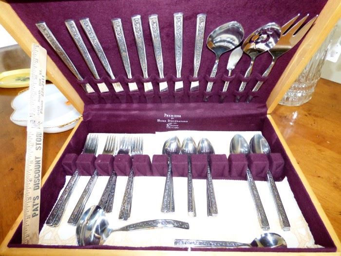 MCM Stainless flatware set in box
