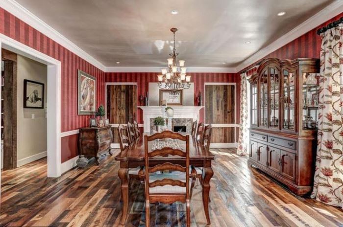 Dining Room-  Table- 8 Chairs- China Cabinet-Curio Cabinet