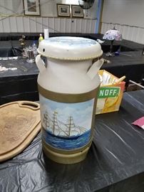 Hand Painted milk can