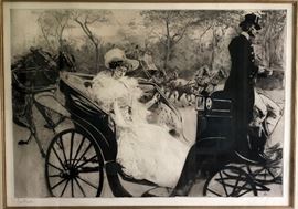 La Promenade, c. 1902 
Edgar Chahine (French-American, 1874-1947) signed BL, 92/100
