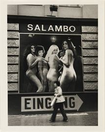 Alfred Eisenstaedt (German/American, 1898-1995)
Salambo Night Club, Kurfuerstendamm, West  Berlin, September 1979 
Gelatin silver (printed later)
Stamped Photo by Alfred Eisenstaedt (verso)
13 x 9 ½ inches; Provenance: Lufthansa Airlines