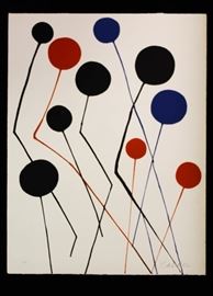 Balloons 
Alexander Calder (American, 1898-1976)
Signed BL
33/110
color lithograph on paper

