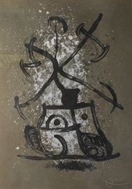 L'Entraineuse-brun (Mourlot 614), 1969
Joan Miró
Spanish, 1893-1983
Size: 33.5 x 24 in.
Frame: 39 x 29.5 in.
Lithograph on paper
Signed (lower right)
Numbered 22/75 (lower left).