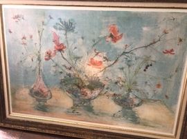 Edna Hibel pastel print signed numbered
