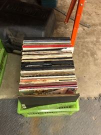 2 cases of Record Albums