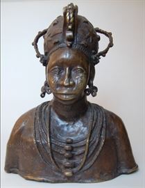 Yoruba lost wax casting: king's mother