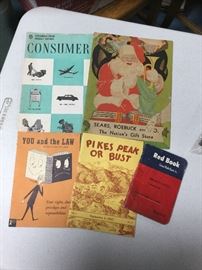Vintage brochures and magazines
