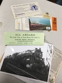 Railroad/train related items