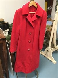 Denise Originale’s Red 100% Cashmere coat
