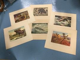 House of Seagrams Sportsman art print set