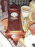 Clock in mahogany case
