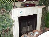 Faux fireplace