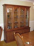 American Drew four-door china cabinet