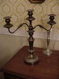 Silverplated candelabrum