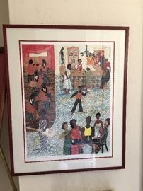 Allen Stringfellow, African American Art Black Art Collage (1924 - 2004)
Title:  Big Mama Blues 