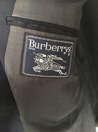 Burberrys Navy suit.