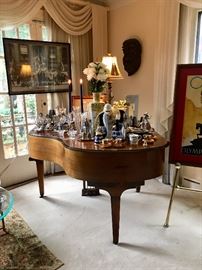 Schaff Bros Baby Grand Piano, Art, Lighting, lamps African Mask. 