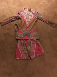 Pucci style short suit 1960's 