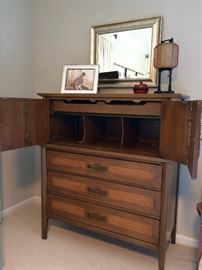 There are two matching mid-century style chest of drawers by White Furniture Co. 