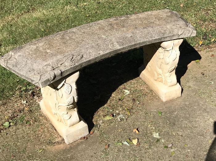 Another cement bench 