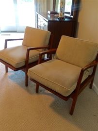 Pair of mid-century arm chairs 