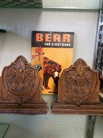 Boy Scout bookends