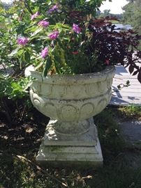 Cement planters. Very old