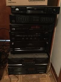 Vintage stereo equipment 