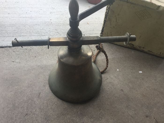 Brass bell off ship in Lake Huron