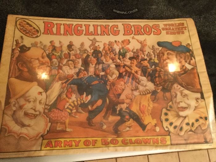 Advertising from ringling brothers circus