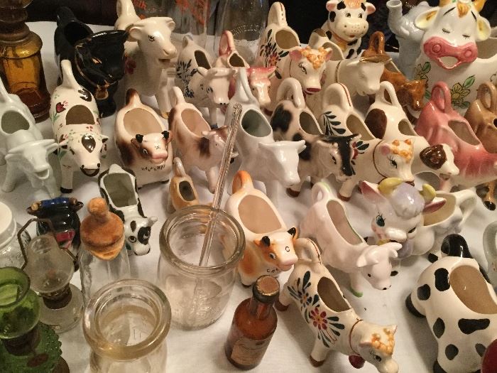 Cow creamers all vintage
