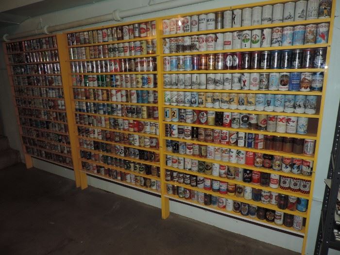 JUST A FRACTION OF THE VINTAGE BEER CANS IN THIS SALE 