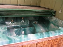 6 person spa in good working condition 7 feet square