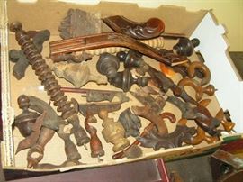 old wooden furniture pieces