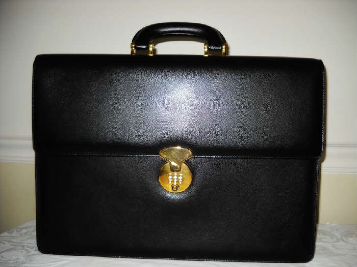 Bally leather attaché briefcase