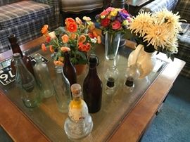 Antique bottles here and there...