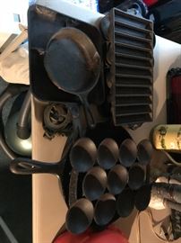 Cast iron cookware including some Griswold.  To be displayed and rephotographed...