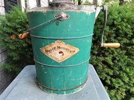 White Mountain ice cream maker.