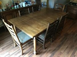 Dining room table w/chairs.