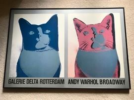 Vintage Andy Warhol "Galerie Delta Rotterdam" print.