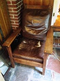 Mission - stickley leather chair
