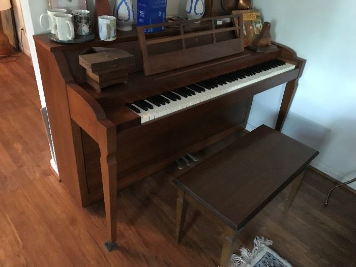 Piano and Bench $ 300.00