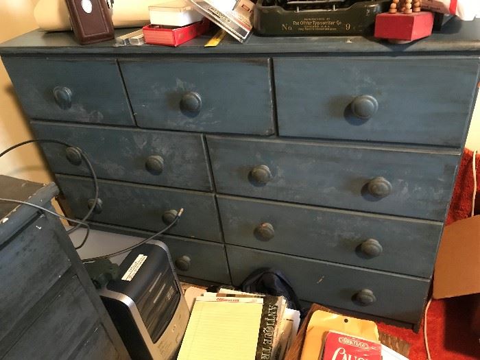 9 Drawer Vintage Dresser $ 90.00