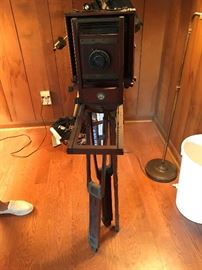 Antique Century No 1 Camera with wood tripod - Priced at the Sale.