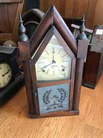 Lots of great Antique Mantle Clocks in various states of repair !