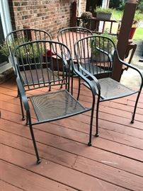 Set of 4 Metal Chairs $ 100.00
