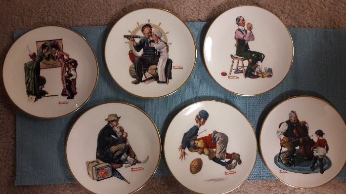 Rockwell collectable plates (more in collection than in photo.